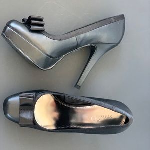 Nine & Co Black Platform Heels